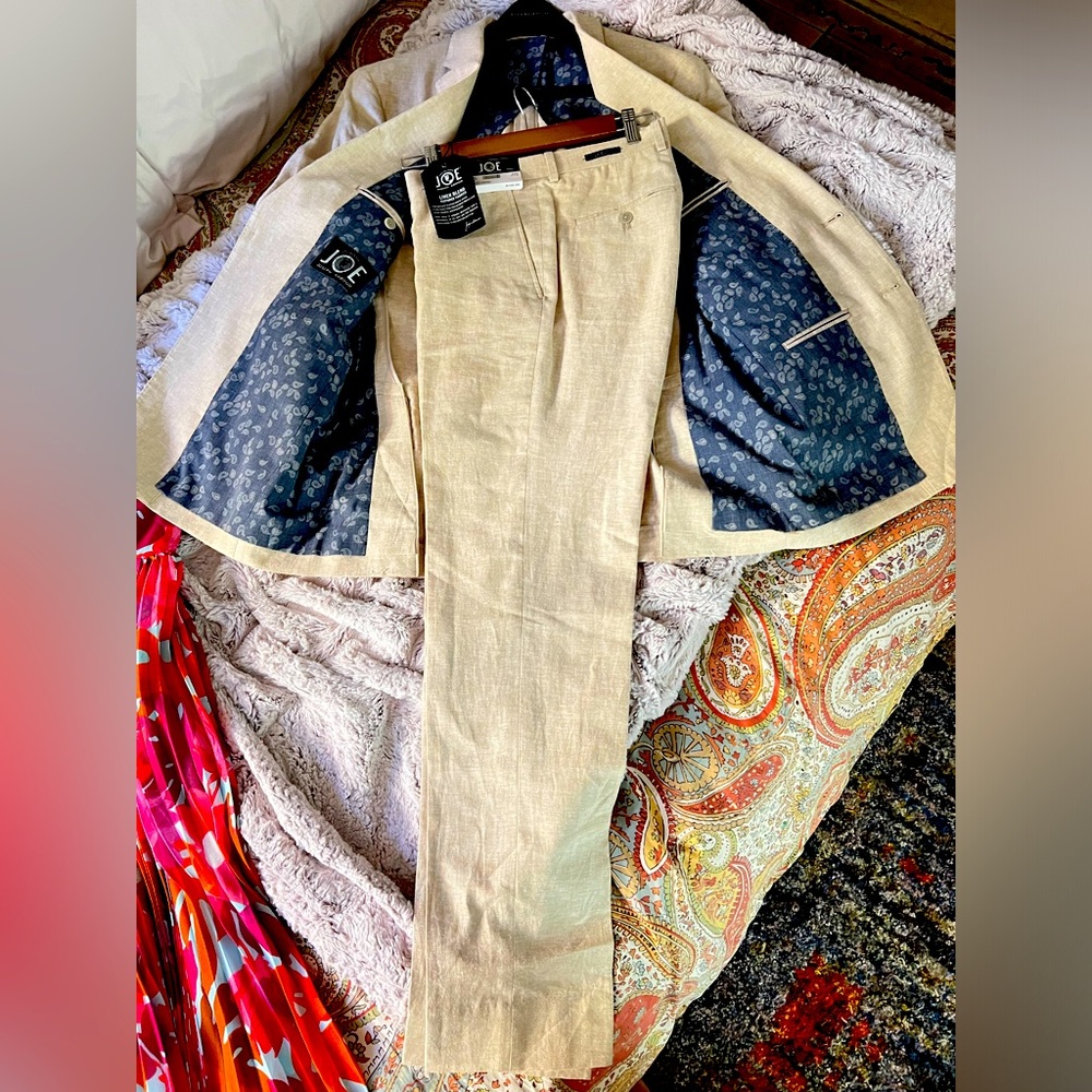 Men’s linen blend JOE F1G-JKTS Size 42L A2A BTMS Size 33x32